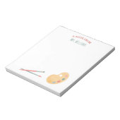 Gepersonaliseerd Notitieblok voor leraren Kunstpal (Linkerzijde)