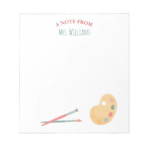 Gepersonaliseerd Notitieblok voor leraren Kunstpal