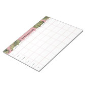 Gepersonaliseerd Notitieblok voor wekelijkse plann (Schuin)