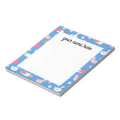 Gepersonaliseerd Notitieblok voor zwemmers en pool (Linkerzijde)