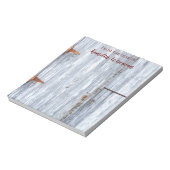 Gepersonaliseerd Notitieblok Wit Wassen Hout Schuu (Linkerzijde)