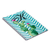 Gepersonaliseerd notitieboek Boho Cacti Cactus Suc (Rechterzijde)