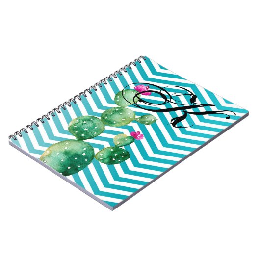 Gepersonaliseerd notitieboek Boho Cacti Cactus Suc (Linkerzijde)