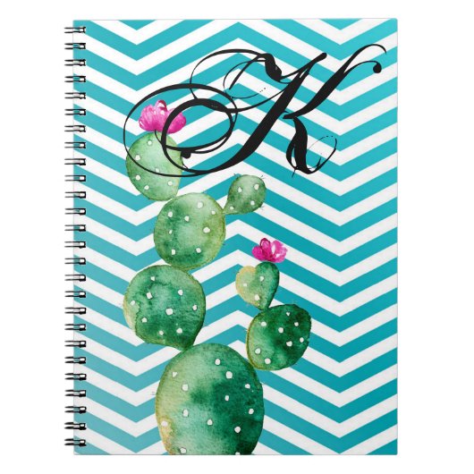Gepersonaliseerd notitieboek Boho Cacti Cactus Suc (Voorkant)