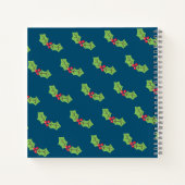 Gepersonaliseerd Notitieboek kerstmis Holly & Berr (Achterkant)