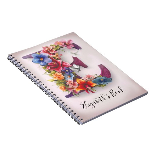 Gepersonaliseerd Notitieboek Letter E (Rechterzijde)