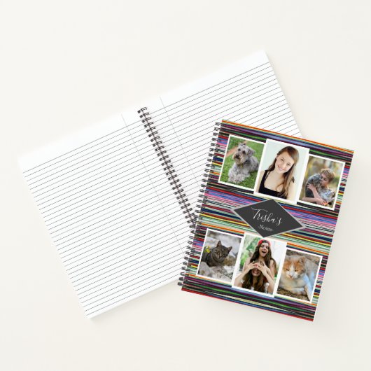 Gepersonaliseerd Notitieboek meerkleurige gradiënt (Binnen)