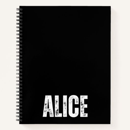 Gepersonaliseerd Notitieboek met Alice (Voorkant)