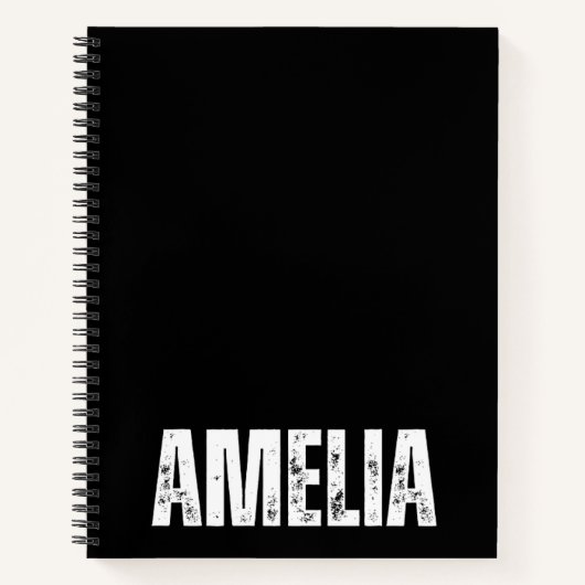 Gepersonaliseerd Notitieboek met Amelia (Voorkant)