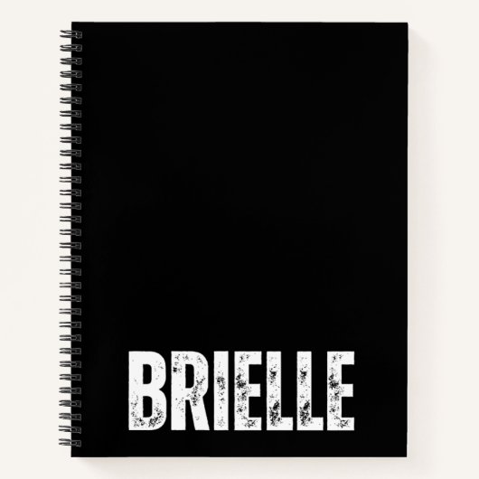 Gepersonaliseerd Notitieboek met Brielle (Voorkant)