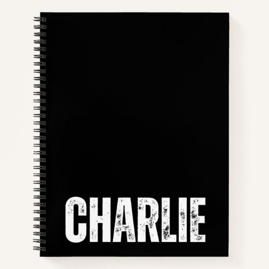 Gepersonaliseerd Notitieboek met Charlie (Voorkant)