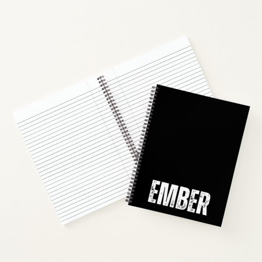 Gepersonaliseerd Notitieboek met Ember (Binnen)