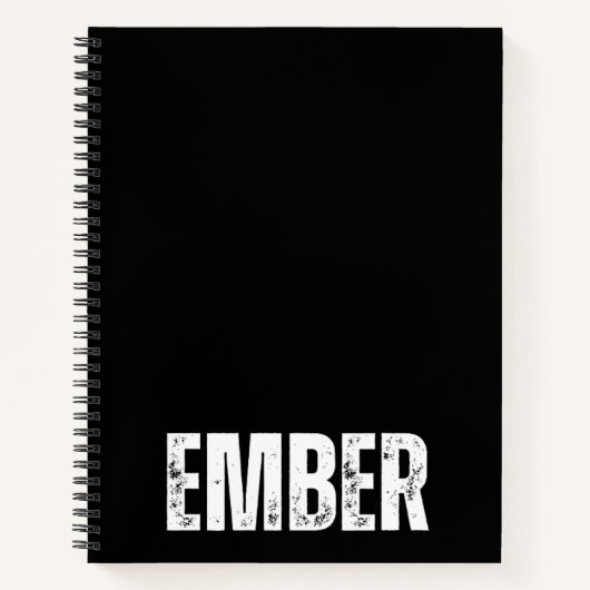 Gepersonaliseerd Notitieboek met Ember (Voorkant)
