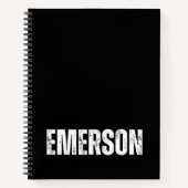 Gepersonaliseerd Notitieboek met Emerson (Voorkant)