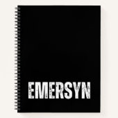 Gepersonaliseerd Notitieboek met Emersyn (Voorkant)