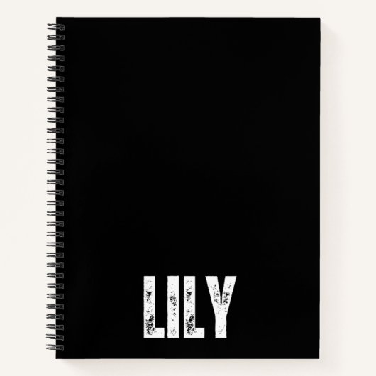 Gepersonaliseerd Notitieboek met Lily (Voorkant)