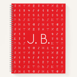 Gepersonaliseerd Notitieboek met Monogram & Runic
