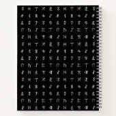 Gepersonaliseerd Notitieboek met Monogram & Runic (Achterkant)