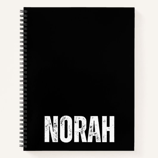 Gepersonaliseerd Notitieboek met Norah (Voorkant)