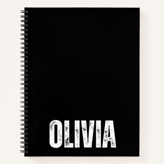 Gepersonaliseerd Notitieboek met Olivia (Voorkant)