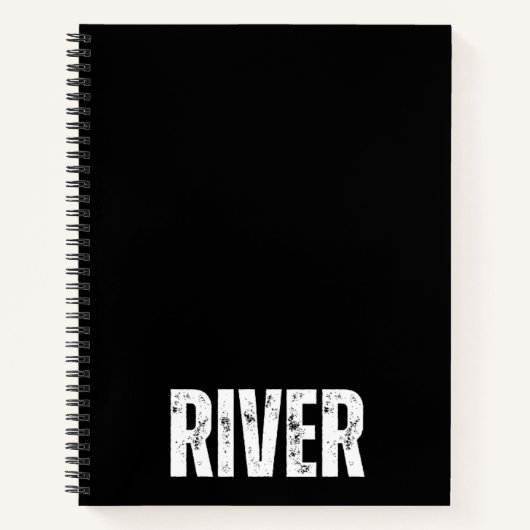 Gepersonaliseerd Notitieboek met River (Voorkant)