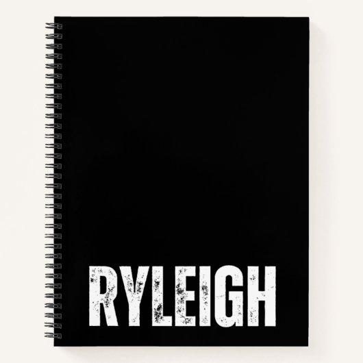 Gepersonaliseerd Notitieboek met Ryleigh (Voorkant)