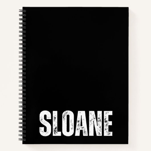 Gepersonaliseerd Notitieboek met Sloane (Voorkant)