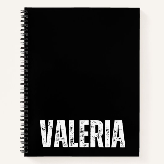 Gepersonaliseerd Notitieboek met Valeria (Voorkant)