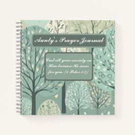 Gepersonaliseerd Notitieboek - Pastel Green Forest