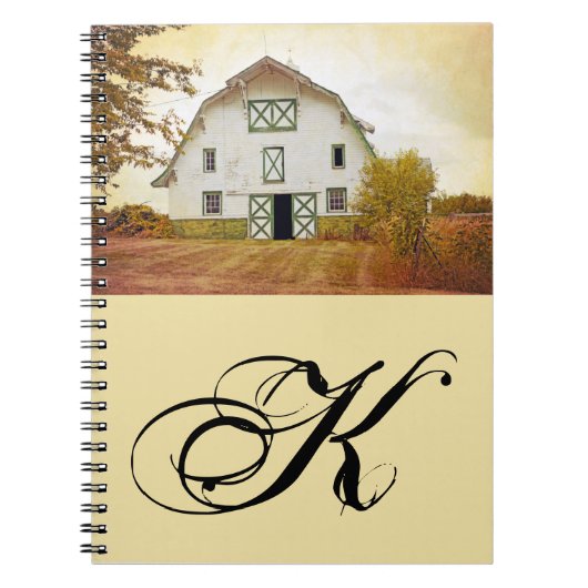 Gepersonaliseerd notitieboek Sunset Barn Country R (Voorkant)