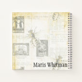 Gepersonaliseerd Notitieboek van  Gele Honingbijen (Achterkant)