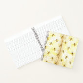 Gepersonaliseerd Notitieboek van  Gele Honingbijen (Binnen)