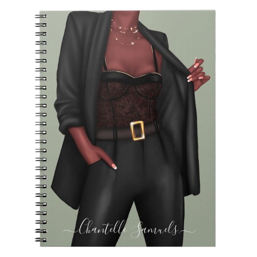 Gepersonaliseerd Notitieboek van Girl Boss (Voorkant)