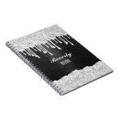 Gepersonaliseerd Notitieboek van White Rose (Rechterzijde)