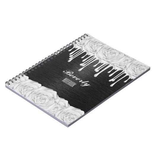 Gepersonaliseerd Notitieboek van White Rose (Linkerzijde)