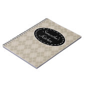 Gepersonaliseerd Notitieboek voor argyle Kitchen R (Linkerzijde)
