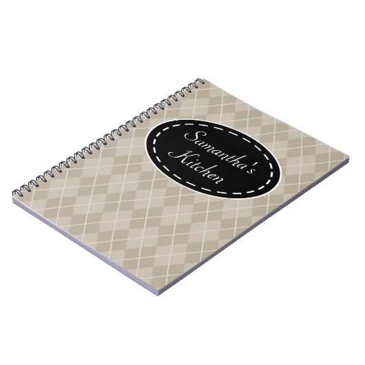 Gepersonaliseerd Notitieboek voor argyle Kitchen R (Linkerzijde)
