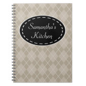 Gepersonaliseerd Notitieboek voor argyle Kitchen R (Voorkant)