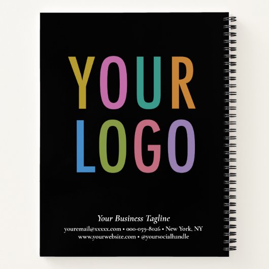 Gepersonaliseerd Notitieboek voor Business Custom (Achterkant)