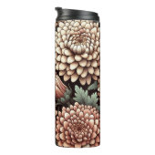 Gepersonaliseerd november Geboorte Bloem Chrysanth Thermosbeker (Geroteerd rechts)