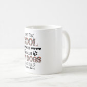 Gepersonaliseerd Nu ben ik gewoon mijn honden snac Koffiemok (Voorkant rechts)