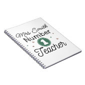 Gepersonaliseerd nummer één Notitieboek voor het g (Rechterzijde)