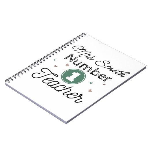 Gepersonaliseerd nummer één Notitieboek voor het g (Linkerzijde)