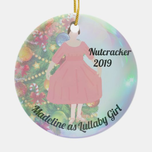 Gepersonaliseerd Nutkraker Ornament - Lullaby Girl (Voorkant)