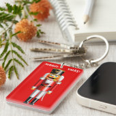 Gepersonaliseerd Nutty Nutcracker Speelgoed Soldie Sleutelhanger (Voorkant Rechts)