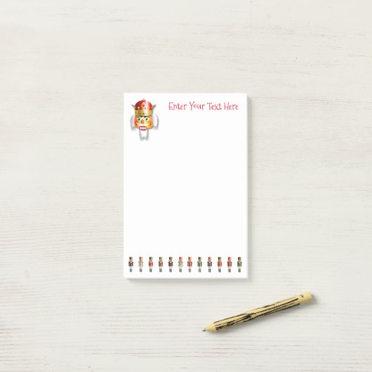 Gepersonaliseerd Nutty Nutkrakers Cartoon Post-it® Notes (Op bureau)