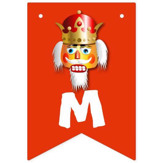 Gepersonaliseerd Nutty Nutkrakers Cartoon Vlaggetjes (Eerste vlag)