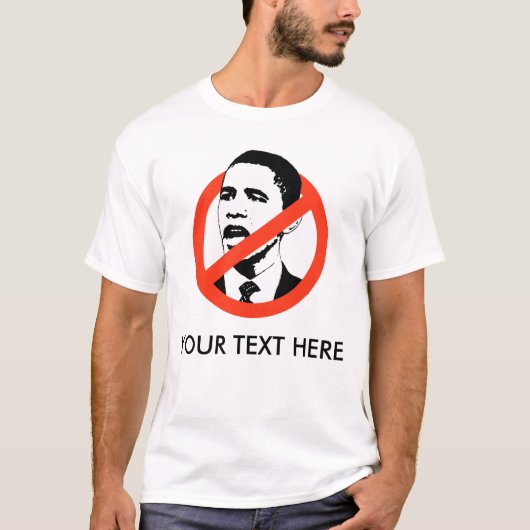 Gepersonaliseerd OBAMA SLOGANS T-shirt (Voorkant)