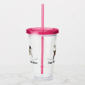 Gepersonaliseerd Oberhasli Dairy Goat Acryl Drinkbeker (Rechts)