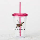 Gepersonaliseerd Oberhasli Dairy Goat Acryl Drinkbeker (Voorkant)